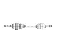 METELLI Arbre De Transmission Avant Droit Pour Toyota Aygo WNB1 KGB1 PAB4 KGB4