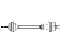 METELLI Arbre de Transmission Kardanwelle pour Tesla Model X 100D AWD EV