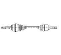 METELLI Cardan Avant Gauche pour Dacia Duster Megane III Coupe 17-1336
