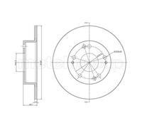 METELLI Disques De Frein Arrière Pour Honda Accord VII M