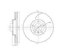 METELLI Disques De Frein Avant Gauche Ventilés Pour BMW 3 Série E36