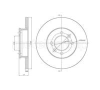 METELLI Disques De Frein Avant Pour ROVER 100/METRO METRO XP XE AUSTIN