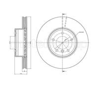 METELLI Disques De Frein Avant Ventilés Pour BMW 5 Série Touring E61 E60 E64