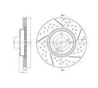 METELLI Disques De Frein Avant Ventilés Pour MINI Mini R56 R50 R53 R57 R52