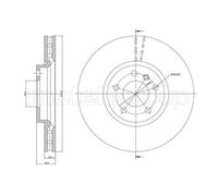 METELLI Disques De Frein Avant Ventilés Pour VW Transporter VI Fourgon SGA SGH