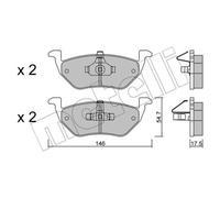 METELLI Kit De Plaquettes De Frein Arrière Pour Ford Maverick Mazda Tribute