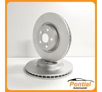 Metelli Paire Disques de Frein Avant Toyota Avensis 2.0 2003-2008 Cod. 23-0854C