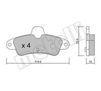 METELLI Plaquette de Freins Bremsbelegsatz Arrière pour Ford Mondeo I Break