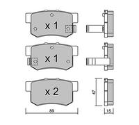 metelligroup 22-0173-0 Plaquettes de Frein, Made in Italy, Pièce de Rechange pour Voiture, Certifiés ECE R90, Sans Cuivre