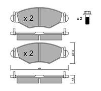 metelligroup 22-0254-1 Plaquettes de Frein, Made in Italy, Pièce de Rechange pour Voiture, Certifiés ECE R90, Sans Cuivre