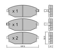 metelligroup 22-0363-0 - Plaquettes de Frein