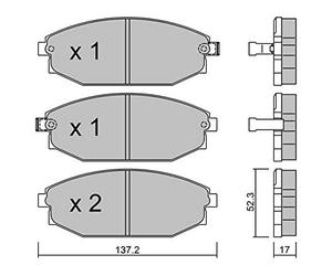 metelligroup 22-0363-0 - Plaquettes de Frein