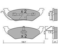 metelligroup 22-0624-0 - Plaquettes de Frein