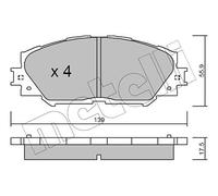 metelligroup 22-0747-0 - Made in Italy - Plaquettes de Frein