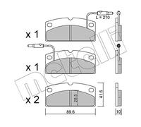 metelligroup 22-0767-1 - Plaquettes de Frein