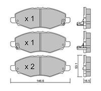 metelligroup 22-0798-0 - Plaquettes de Frein