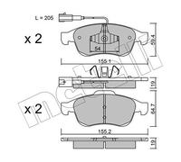 metelligroup 22-0817-1 - Made in Italy - Plaquettes de Frein