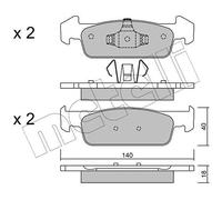 metelligroup 22-0975-1 - Made in Italy - Plaquettes de Frein