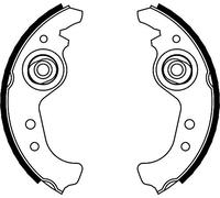 metelligroup 53-0063 Machoires de Frein Made in Italy, Piéce de Rechange pour Voiture, Kit Composé de 4 Piéce, Certificat ECE R90