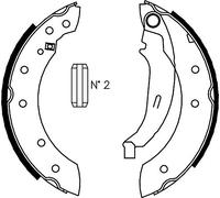 metelligroup 53-0350 Machoires de Frein Made in Italy, Piéce de Rechange pour Voiture, Kit Composé de 4 Piéce, Certificat ECE R90