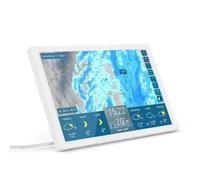 météo & radar home 4, station météo Wi-Fi avec radar météo : animation météo sur grand écran, design élégant, navigation simple, radar de pluie, alertes intempéries, prévisions 14 jours