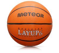 meteor Ballon de Basket Layup - Tailles 1 à 7 - Intérieur Extérieur - Surface antidérapante résistante - Enfants, Juniors, Adultes - Design coloré