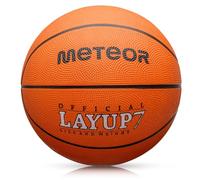 meteor Ballon de Basket Layup - Tailles 1 à 7 - Intérieur Extérieur - Surface antidérapante résistante - Enfants, Juniors, Adultes - Design coloré
