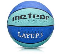meteor Ballon de Basket Layup - Tailles 1 à 7 - Intérieur Extérieur - Surface antidérapante résistante - Enfants, Juniors, Adultes - Design coloré