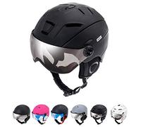 meteor Casque de Ski avec Visière Intégrée - pour Hommes Femmes et Jeunesse - Helmet Snowboard Professionnel de Sports de Neige