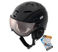 meteor Casque de Ski avec Visière Intégrée - pour Hommes Femmes et Jeunesse - Helmet Snowboard Professionnel de Sports de Neige