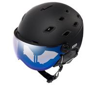 METEOR Casque de Ski Glide avec visière intégrée S2 - Ventilation réglable 18 Ouvertures - Homme Femme - Taille S à L - Confort et sécurité Hiver