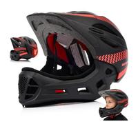 meteor Casque VTT vélo Enfant intégral 2 en 1 Full Face LED S 48-52 cm