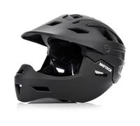 meteor Casque VTT vélo intégral 2 en 1 Enfant Adulte Noir S 51-55 cm