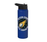 Meteor Count Still Looking Up Astronomy Humor Stainless Steel Insulated Water Bottle