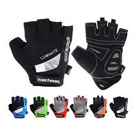 meteor Enfants Gants de Vélo Garçons Filles Cyclisme VTT Demi-Doigts Antidérapant Mitaines de Sport Antichoc Respirant Courts pour Bicyclette Réglables Scooter Paire de Gant