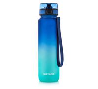 METEOR Gourde de sport 1000 ml - Tritan filtre amovible antidérapante Bleu/Turquoise