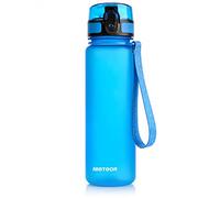 meteor Gourde pour enfant - Anti-fuite - Pour école, maternelle, sport - Pour homme - Insert à fruits - Débit d'eau rapide - Pour le camping et les femmes, Bleu