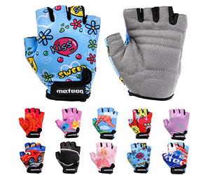 meteor Kiss Love Gants de Cyclisme Unisexes en Gel pour Enfant Taille XS Largeur de Main 6-6,5 cm
