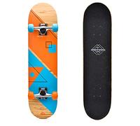 meteor Skateboard en Bois pour Enfants - Mini Cruiser Kickboard - Skateboard pour Fille - Planche en Bois de Haute qualité - Style rétro - pour garçon