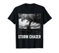 Météorologie de Storm Chasing Météorologue de Tornado Chaser T-Shirt Graphique avec Valeur, Homme, Noir, L