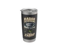 Météorologue Chasseur D'orages Radar Refreshing Gobelet isotherme en acier inoxydable double paroi
