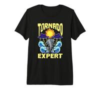 Météorologue Expert en tornades Expert en tempêtes Chasseur de tornades T-Shirt Haut de Gamme