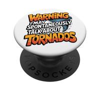 Météorologue Humour Tornade Passion Météo PopSockets PopGrip Adhésif