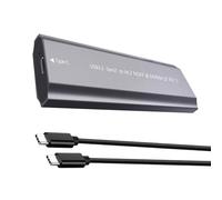 METER.2 Mallette de rangement en métal robuste avec double assistance pour propulseurs Ngfformat NVMe USB 3.1 Gen1 Vitesse de transfert 5 Gbit/s Câble électrique intégré Déni Lien externe Stockage en