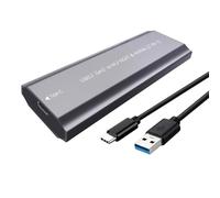 METER.2 Mallette de rangement en métal robuste avec double assistance pour propulseurs Ngfformat NVMe USB 3.1 Gen1 Vitesse de transfert 5 Gbit/s Câble électrique intégré Déni Lien externe Double