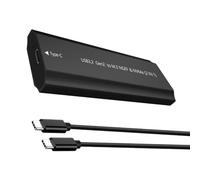 METER.2 Mallette de rangement en métal robuste avec double assistance pour propulseurs Ngfformat NVMe USB 3.1 Gen1 Vitesse de transfert 5 Gbit/s Câble électrique intégré Déni Lien externe Stockage en