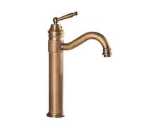 Meter Shaker for Men and Women Antique cuivre Salle Bain Basin Europe Classique Bélangeur à Eau Froide Chaude Tap Pont monotage Monte, Robinet de Cuisine