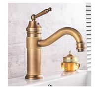 Meter Shaker for Men and Women Antique cuivre Salle Bain Basin Europe Classique Bélangeur à Eau Froide Chaude Tap Pont monotage Monte, Robinet de Cuisine