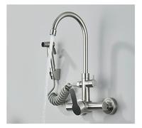 Meter Shaker for Men and Women en Acier Inoxydable avec paroi pivotante pâte Monte poignée monochée à Eau Froide chauffante Basin Crane, Robinet de Cuisine