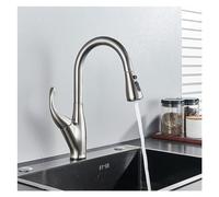 Meter Shaker for Men and Women Kitchen Tire sorti à 360 degrés pivotant Double mixage Bec Compatible avec l'eau Chaude Froide, Robinet de Cuisine